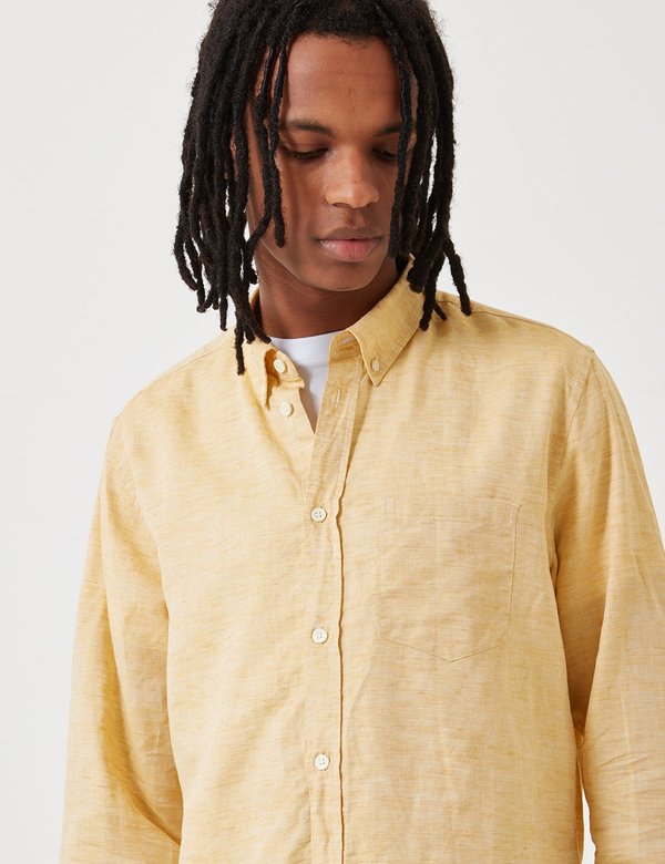 Norse Projects Osvald Button Down Shirt - Sunwashed Yellow Norse Projects Osvald Button Down Shirt - Sunwashed Yellow