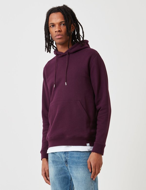 Norse Projects Vagn Classic Hooded Sweatshirt - Purple Norse Projects Vagn Classic Hooded Sweatshirt - Purple