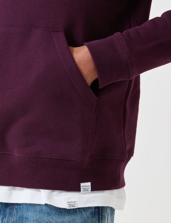 Norse Projects Vagn Classic Hooded Sweatshirt - Purple Norse Projects Vagn Classic Hooded Sweatshirt - Purple