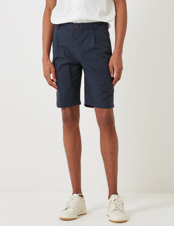 Universal Works Poplin Walk Shorts - Navy Blue Universal Works Poplin Walk Shorts - Navy Blue