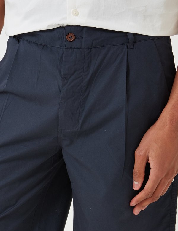 Universal Works Poplin Walk Shorts - Navy Blue Universal Works Poplin Walk Shorts - Navy Blue