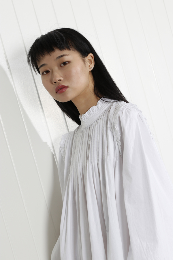 Ganni Slate Dress - Bright White Ganni Slate Dress - Bright White