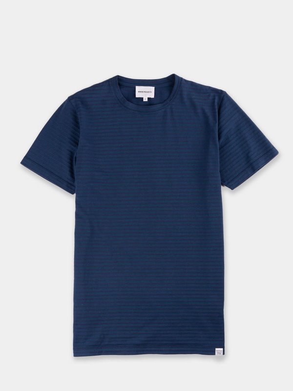 Norse Projects Niels T-Shirt - Indigo Stripe Norse Projects Niels T-Shirt - Indigo Stripe