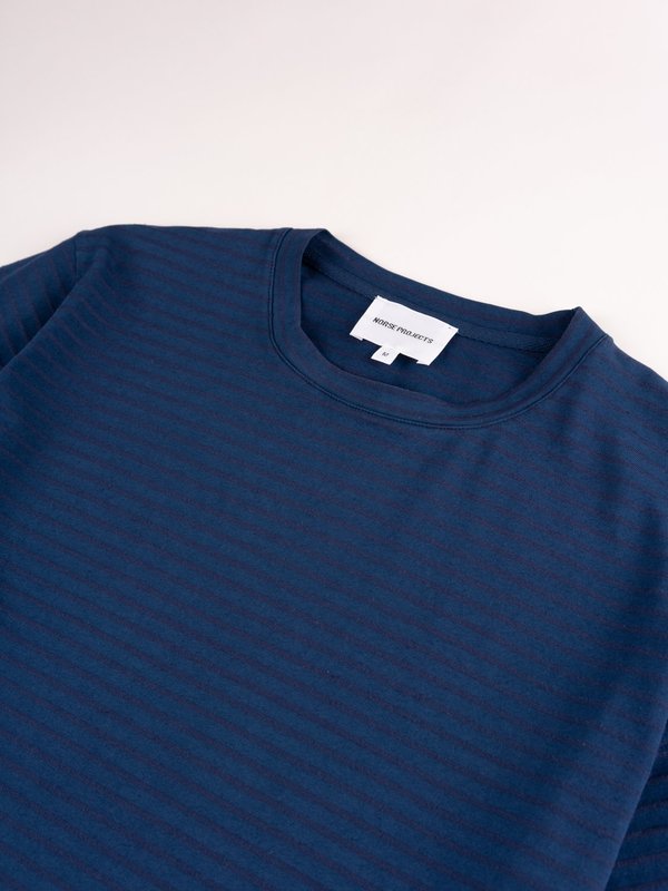 Norse Projects Niels T-Shirt - Indigo Stripe Norse Projects Niels T-Shirt - Indigo Stripe