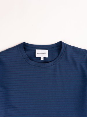 Norse Projects Niels T-Shirt - Indigo Stripe Norse Projects Niels T-Shirt - Indigo Stripe