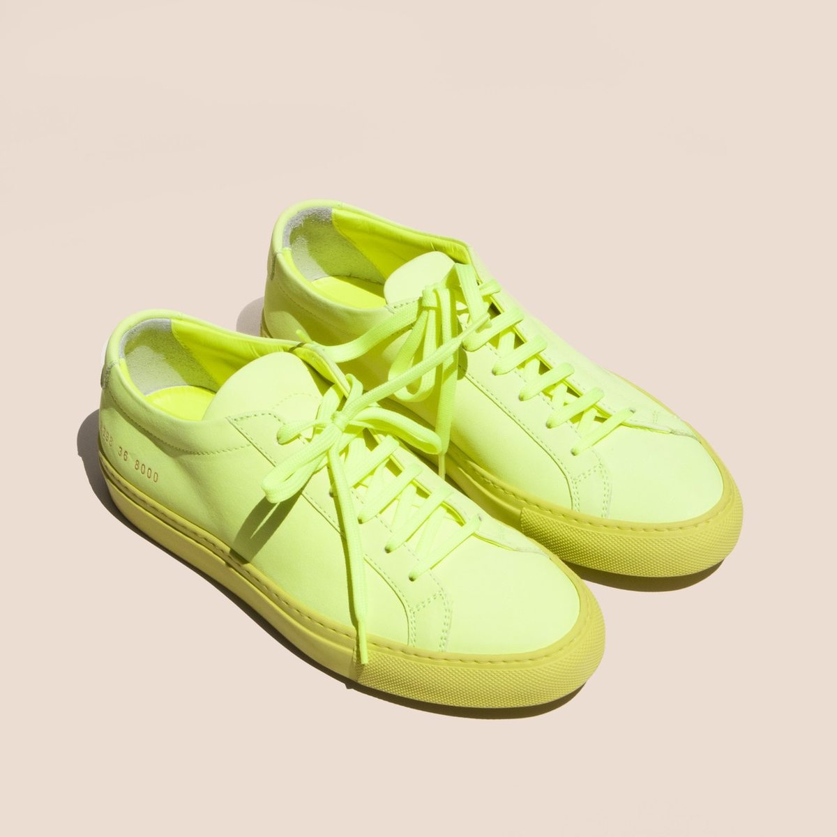 Common Projects Original Achilles Low Fluo - Neon Yellow