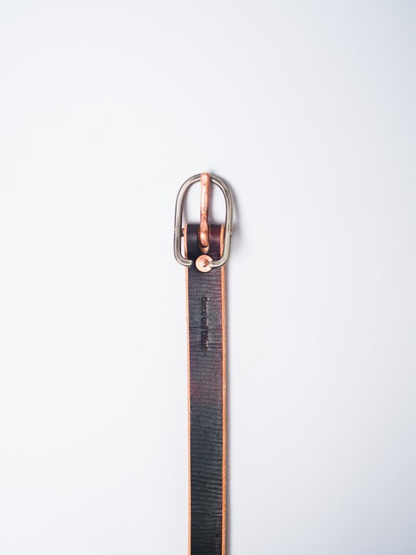 CAUSE AND EFFECT 1" RAW EDGE BELT - BROWN CAUSE AND EFFECT 1" RAW EDGE BELT - BROWN