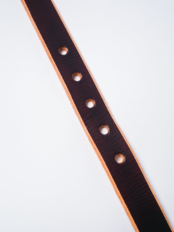 CAUSE AND EFFECT 1" RAW EDGE BELT - BROWN CAUSE AND EFFECT 1" RAW EDGE BELT - BROWN