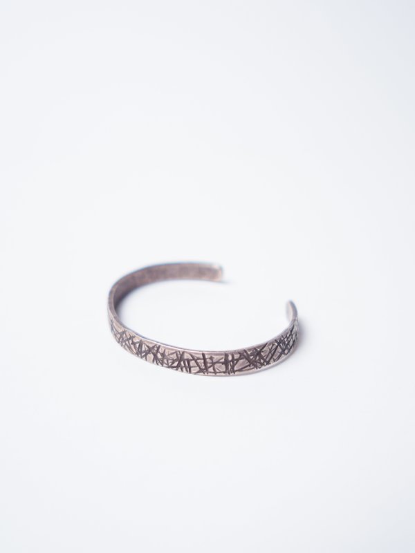 CAUSE AND EFFECT SLASHED TEXTURE CUFF - STERLING SILVER CAUSE AND EFFECT SLASHED TEXTURE CUFF - STERLING SILVER