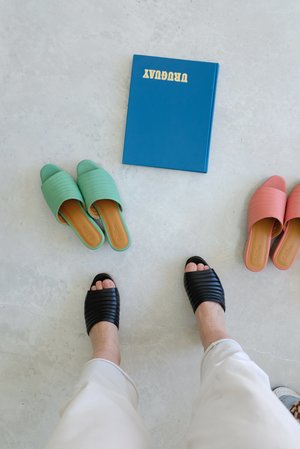 Beklina Open Toe Ribbed Clog Beklina Open Toe Ribbed Clog