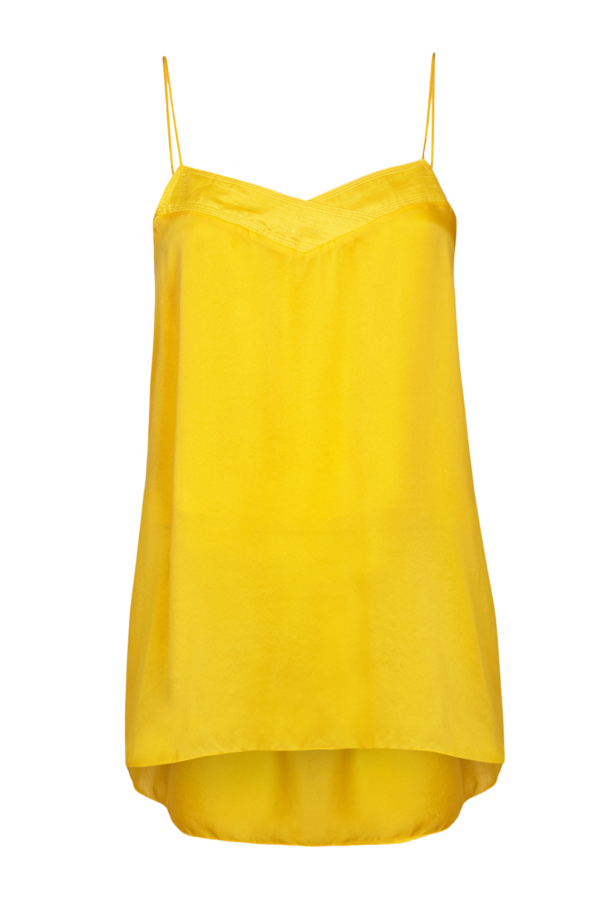 Arje Ana Oriental Silk Cami Top - Sunshine Arje Ana Oriental Silk Cami Top - Sunshine