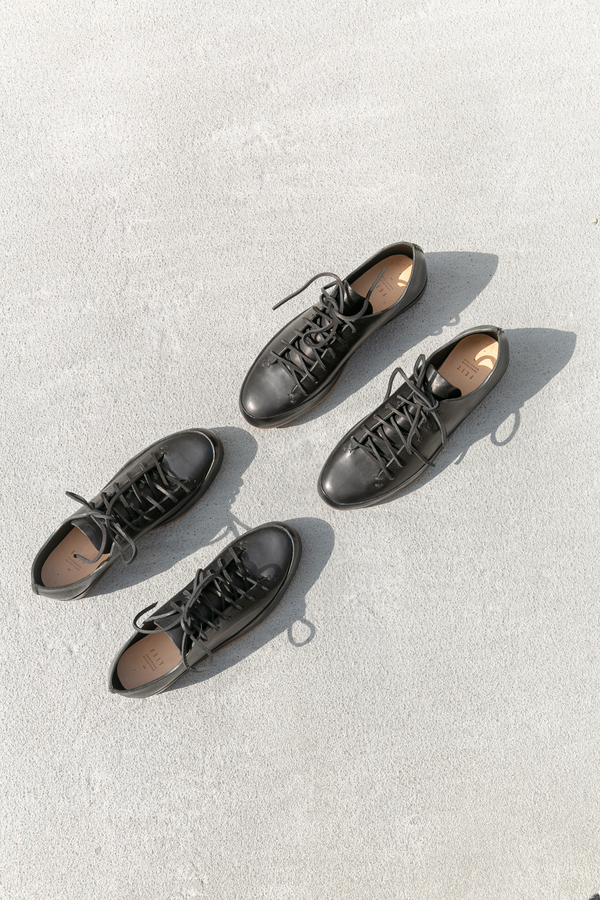 FEIT INTERNATIONAL HAND SEWN LOW SNEAKER - BLACK FEIT INTERNATIONAL HAND SEWN LOW SNEAKER - BLACK