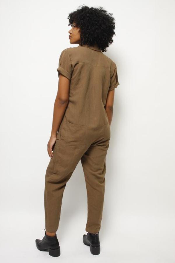 OZMA PAINTER JUMPSUIT EARTH Garmentory