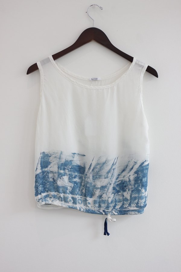 Hazel Brown Cyanotype Blouse Hazel Brown Cyanotype Blouse