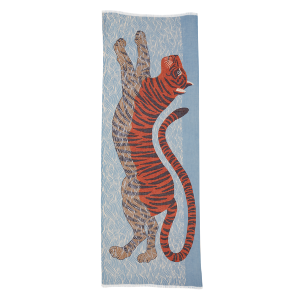 Inouitoosh Moise Scarf - Turquoise/Orange