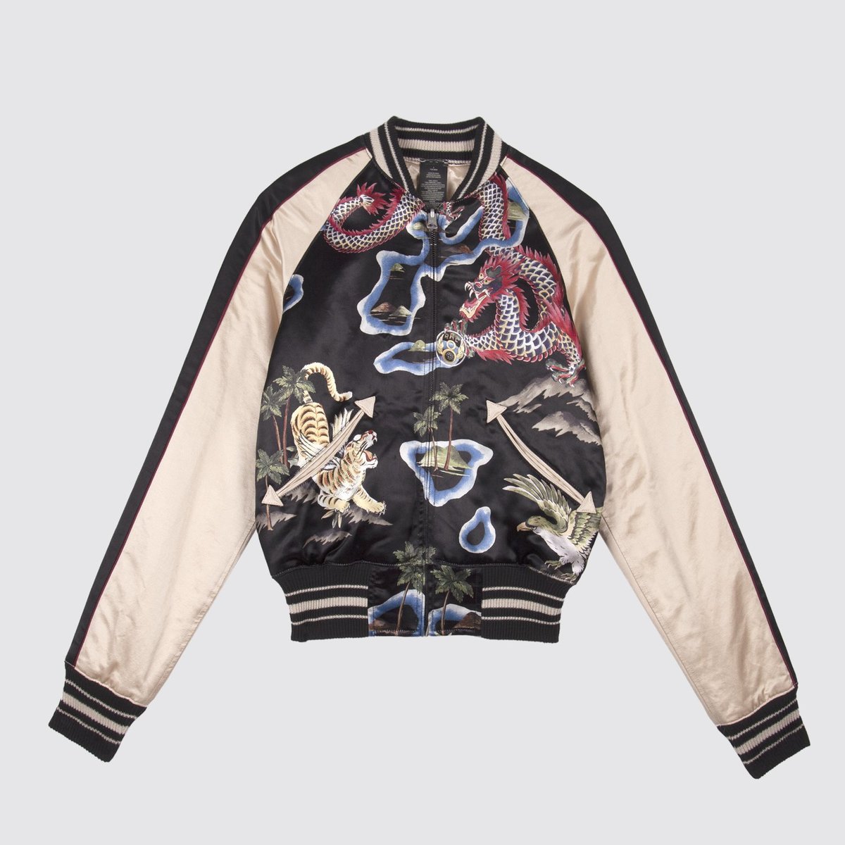 RRL Reversible Tour Jacket - Black/Cream | Garmentory