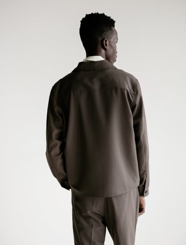 Our Legacy Loan Washed Wool Jacket - Mudd | Garmentory