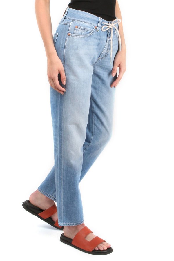 Closed Drawstring Jay Jean - Mid Blue Closed Drawstring Jay Jean - Mid Blue