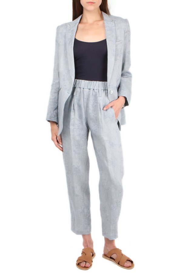 Forte Forte Fiandra Linen Jacket - Celeste Forte Forte Fiandra Linen Jacket - Celeste