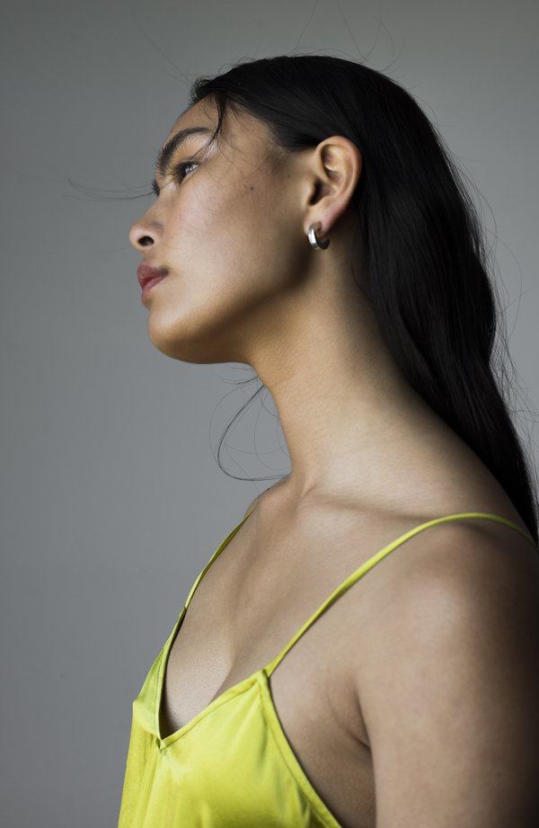 Pari Desai Sculptural Small Hoops - Sterling Silver Pari Desai Sculptural Small Hoops - Sterling Silver