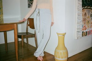 Kahle Lavender Metallic Tie Lounge Pant - Light Lavender Kahle Lavender Metallic Tie Lounge Pant - Light Lavender