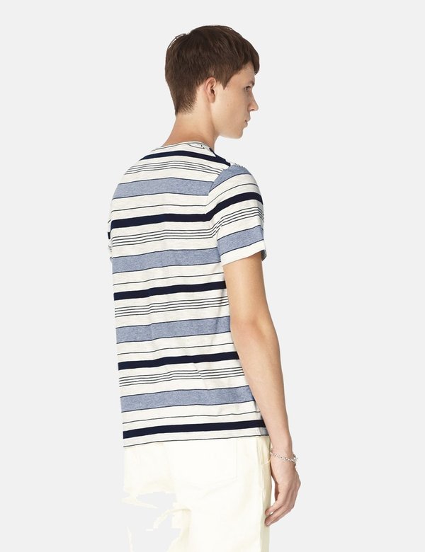 A.P.C. Robert Stripe T-Shirt - Grey A.P.C. Robert Stripe T-Shirt - Grey