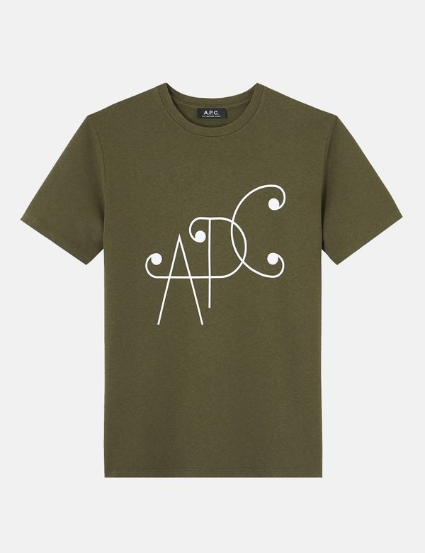 A.P.C. Ted T-Shirt - Khaki Green A.P.C. Ted T-Shirt - Khaki Green