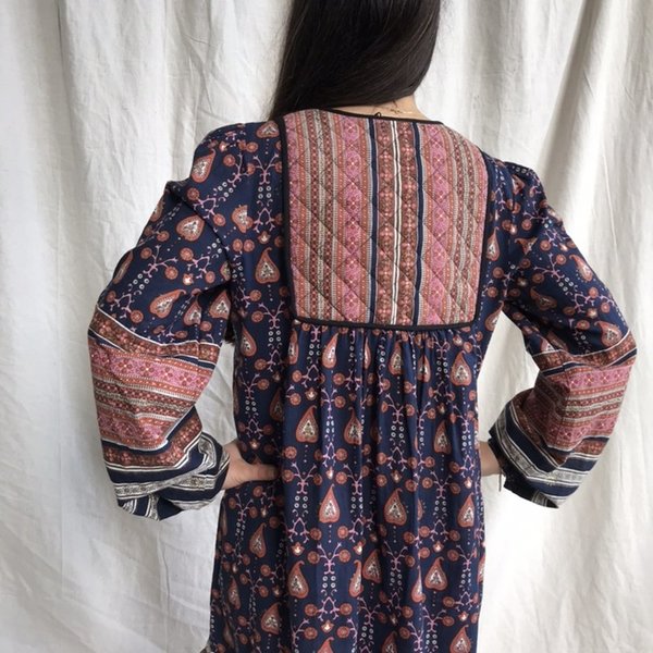 white christmas dresses 70s Ritu Kumar Indian Cotton Dress