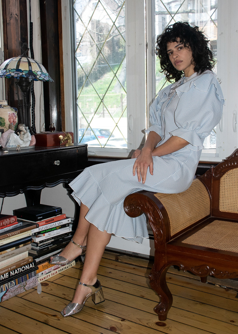 Suzanne Rae Long Dress W/ Collar