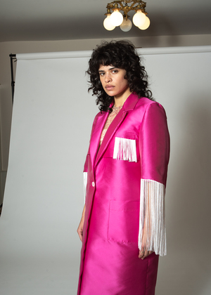 Suzanne Rae Long Coat With Fringe Suzanne Rae Long Coat With Fringe