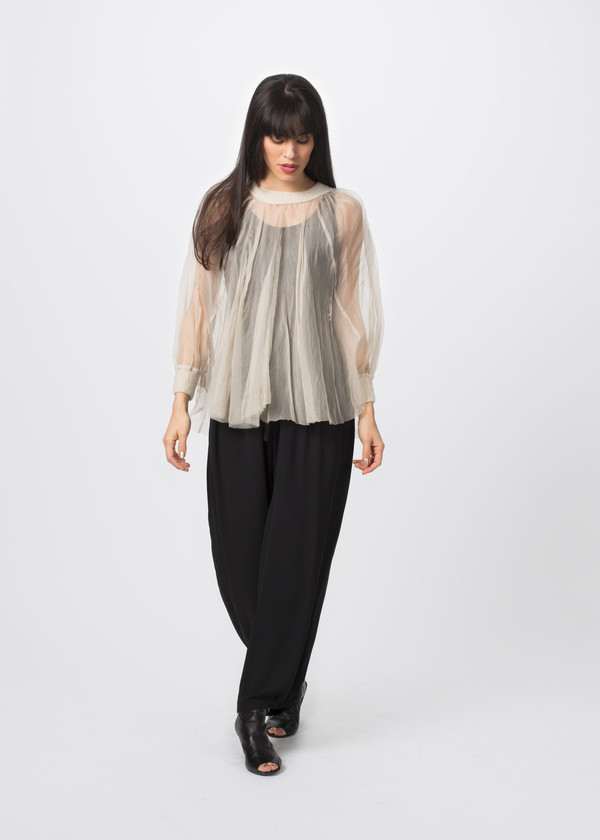Louiza Babouryan Cashmere Cape Top
