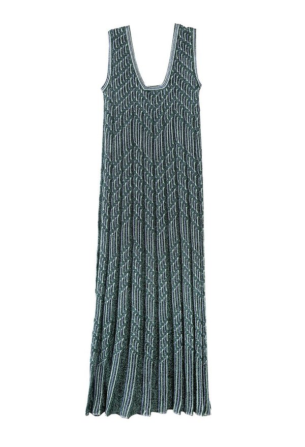 M Missoni Knit Maxi Dress - Blue | Garmentory