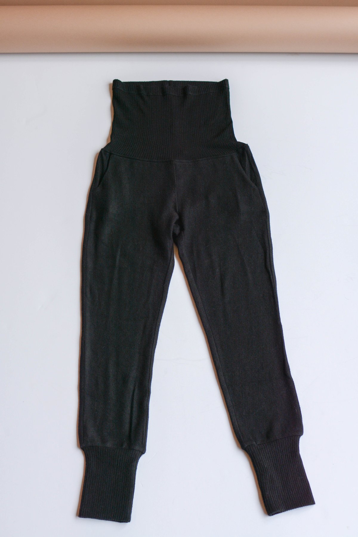 Beautiful People Brushed Jersey/Rib Track Pants - Black - Image 2 of 3