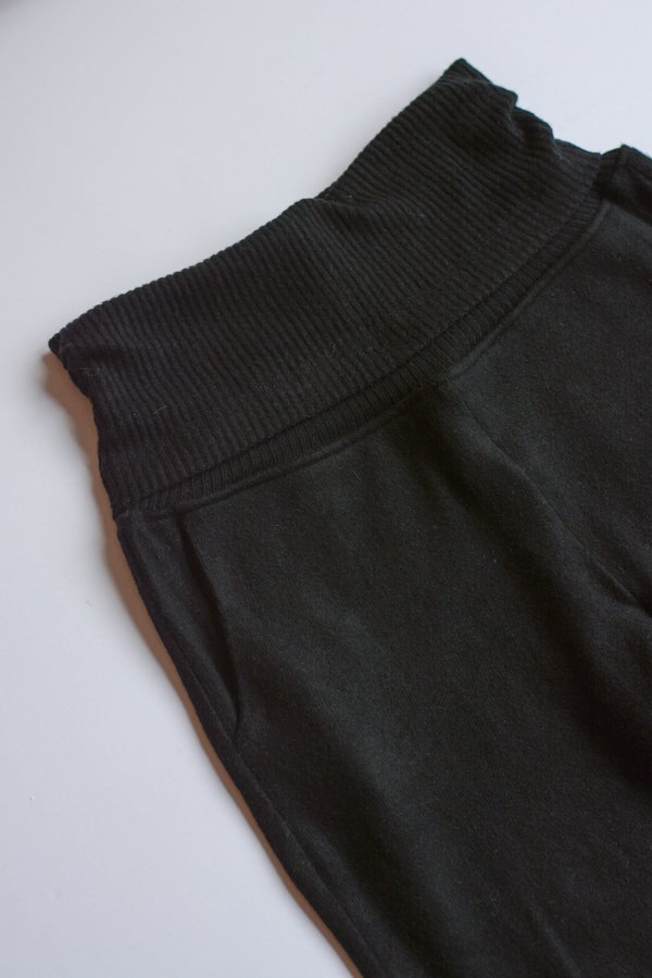 Beautiful People Brushed Jersey/Rib Track Pants - Black