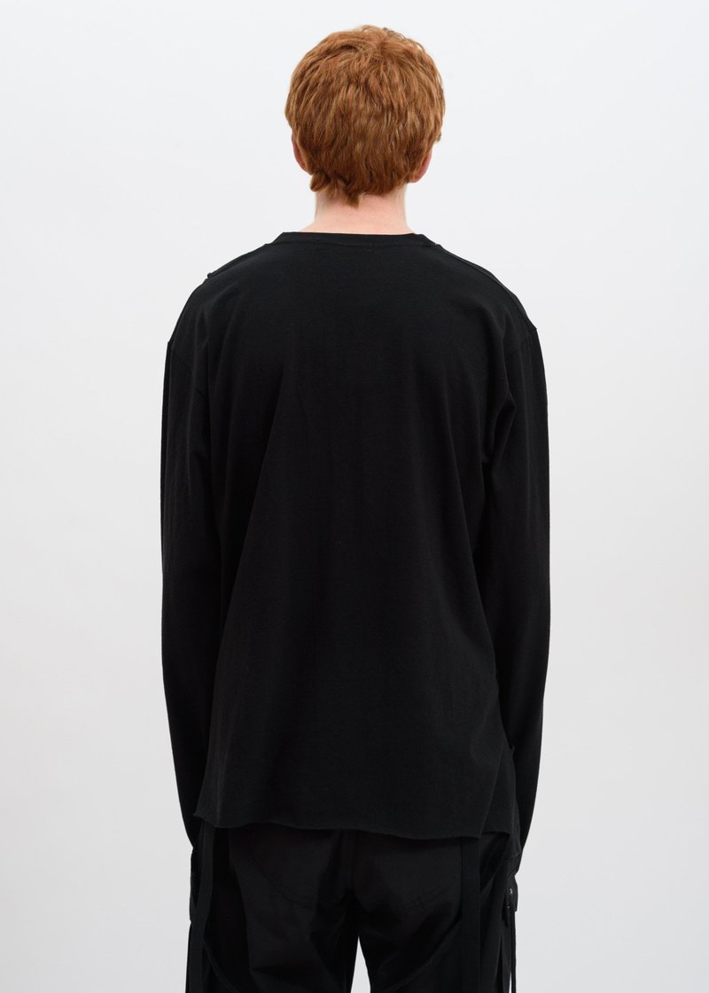 Hyein Seo Slashed T-Shirt - Black | Garmentory