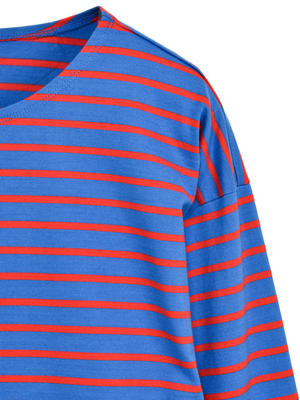 Kule The Boyfriend Tee - Blue/Red 