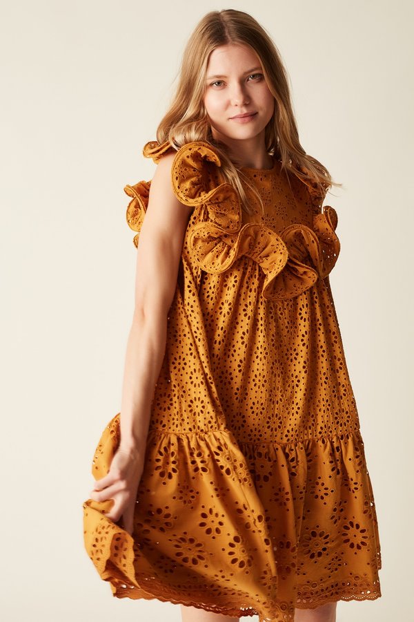 Manoush Robe Babydoll Brigitte - Miel Manoush Robe Babydoll Brigitte - Miel