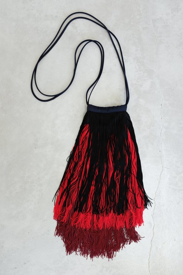 Rachel Comey Cherie Fringe Bag - Midnight/Burgundy Rachel Comey Cherie Fringe Bag - Midnight/Burgundy