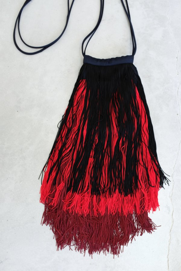 Rachel Comey Cherie Fringe Bag - Midnight/Burgundy Rachel Comey Cherie Fringe Bag - Midnight/Burgundy