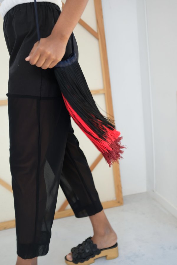 Rachel Comey Cherie Fringe Bag - Midnight/Burgundy Rachel Comey Cherie Fringe Bag - Midnight/Burgundy