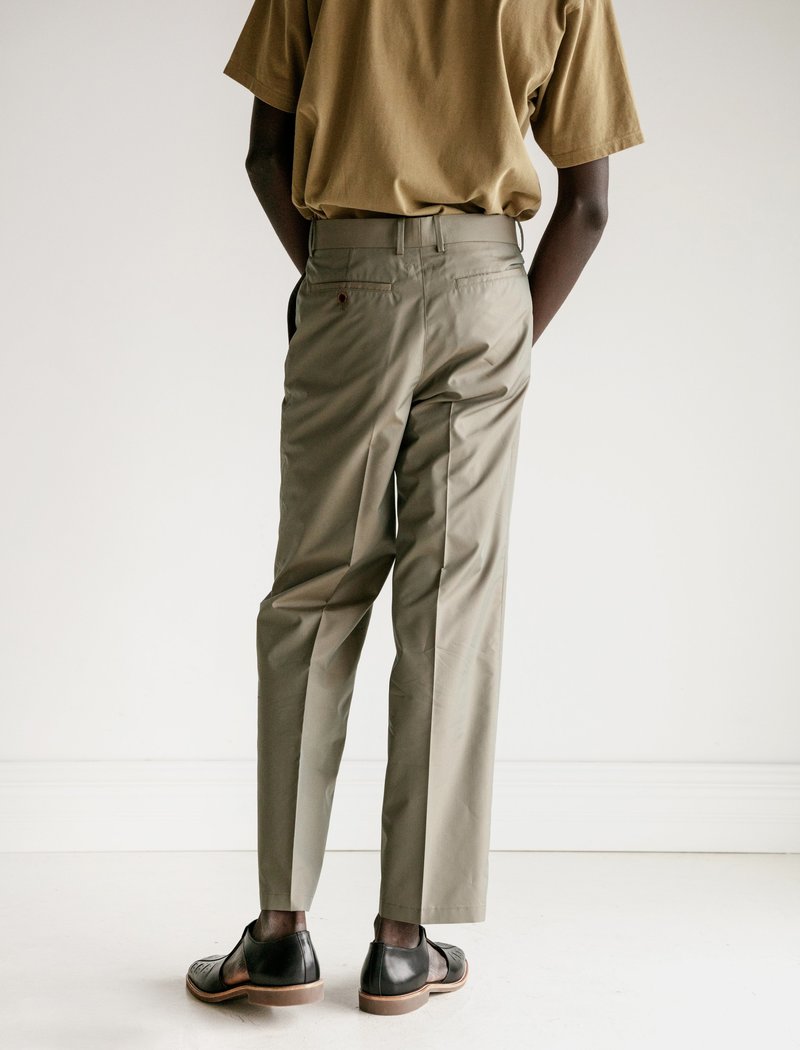 18SS FINX SILK CHAMBRAY SLACKS Washed Finx Silk Chambray