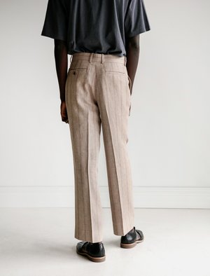【AURALEE】LINEN WOOL SILK SHARK SKIN Auralee Linen Wool Silk Shark Skin Slacks | Garmentory