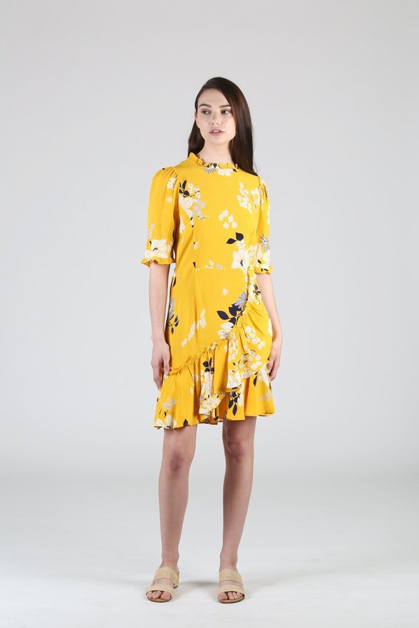 Sea NY Pia Mini Dress - Floral Yellow Sea NY Pia Mini Dress - Floral Yellow