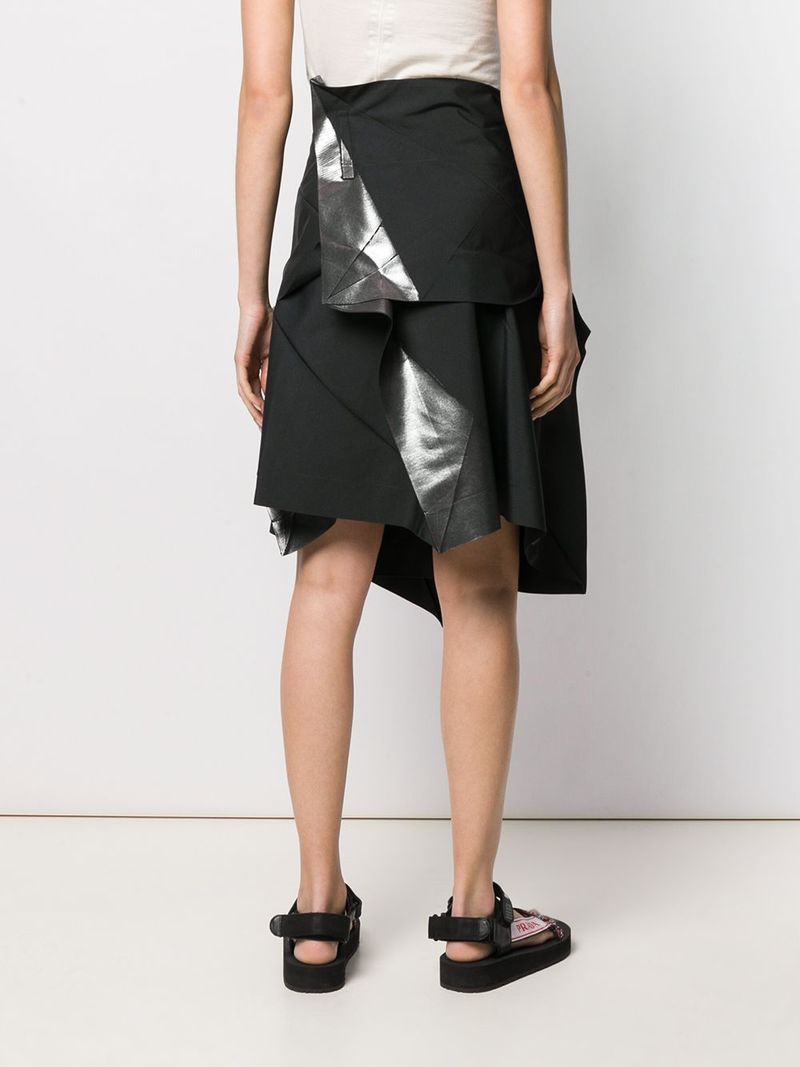 132 5. Issey Miyake Deconstructed Midi Skirt - Black