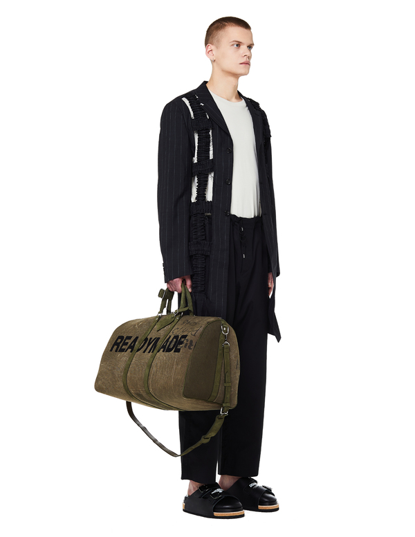 Readymade Embroidered Travel Bag - Khaki | Garmentory