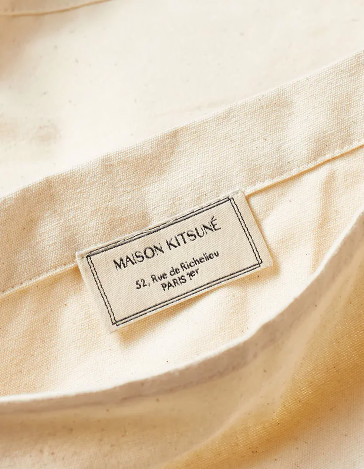 Maison Kitsunè Shopping Bag Palais Royal - Navy/Ecru - Image 3 of 4