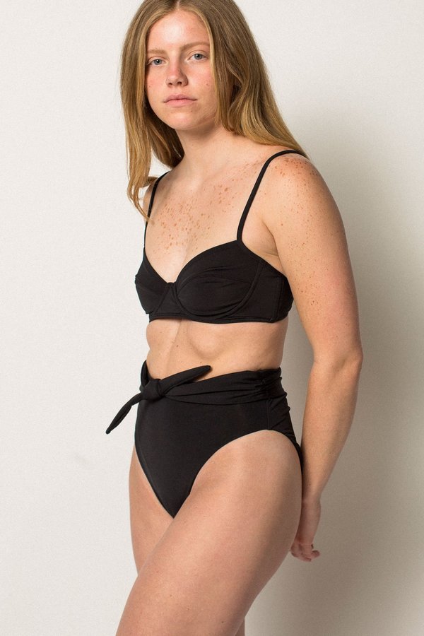 Mara Hoffman Goldie Bikini Bottom - Black Mara Hoffman Goldie Bikini Bottom - Black