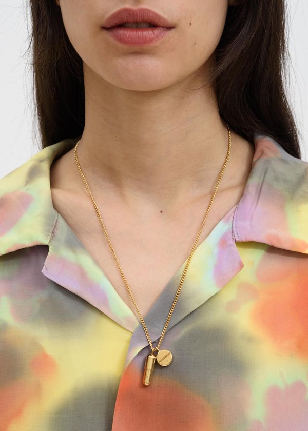 Ambush Pill Charm Necklace - Gold | Garmentory