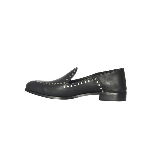 CARTEL Lopez Loafer - black + rivets CARTEL Lopez Loafer - black + rivets