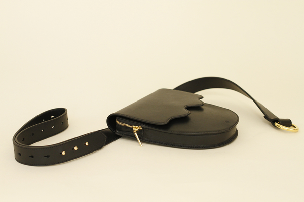 ASHYA PALMETTO BELT BAG - ONYX ASHYA PALMETTO BELT BAG - ONYX